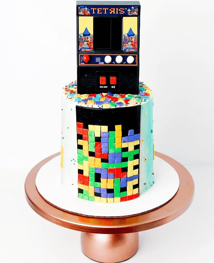 Charming Tetris Cake