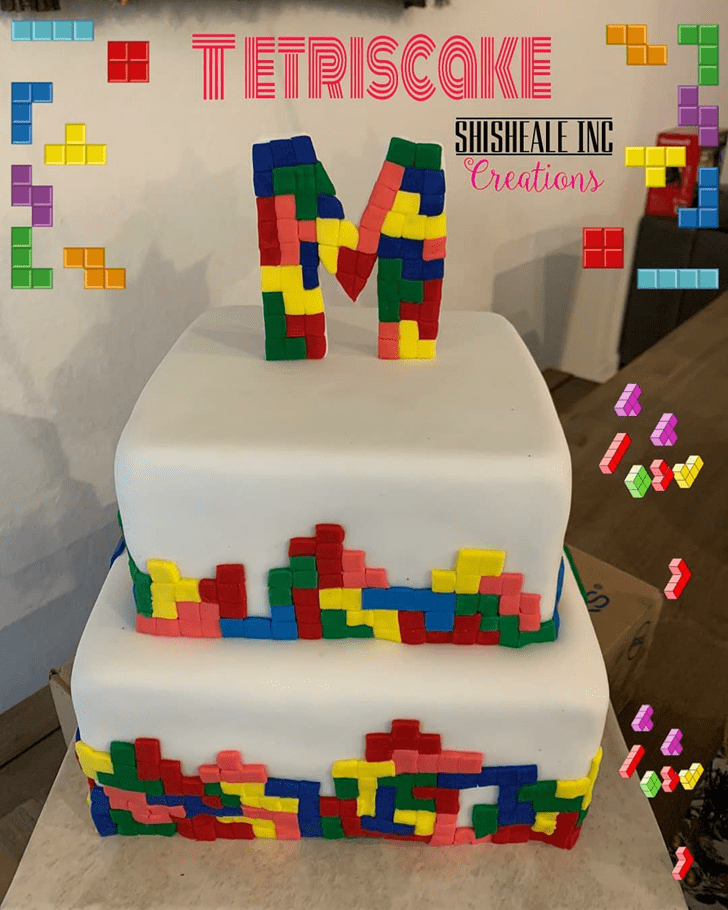 Cute Tetris Cake