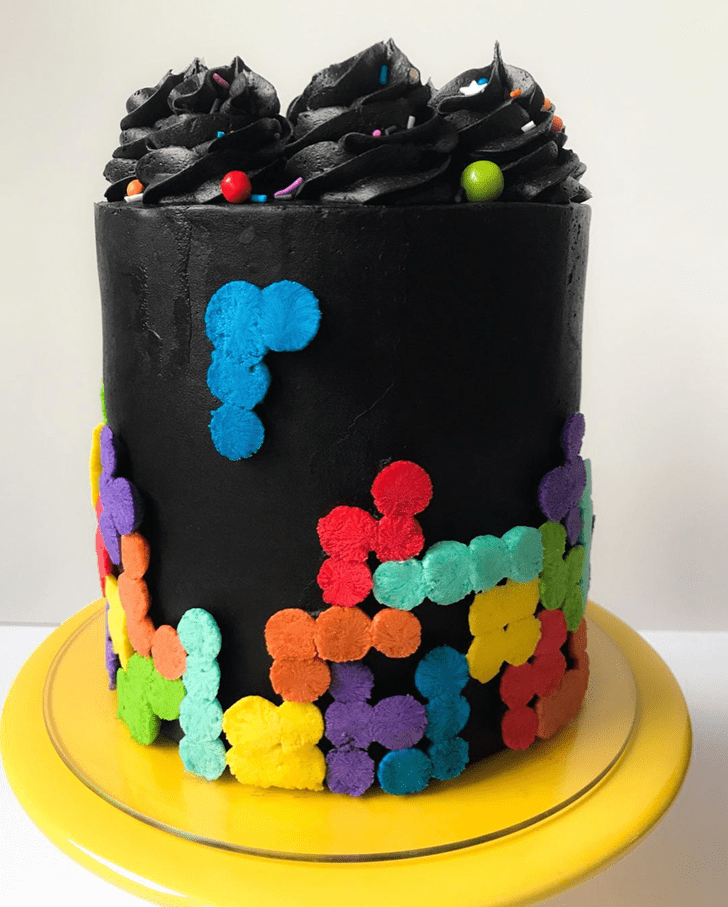 Enticing Tetris Cake