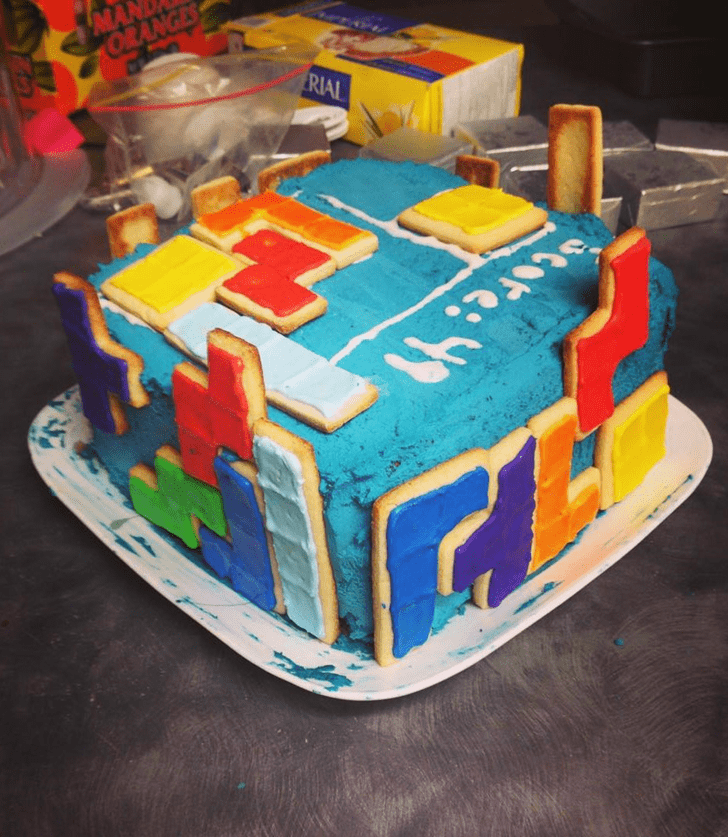 Magnetic Tetris Cake