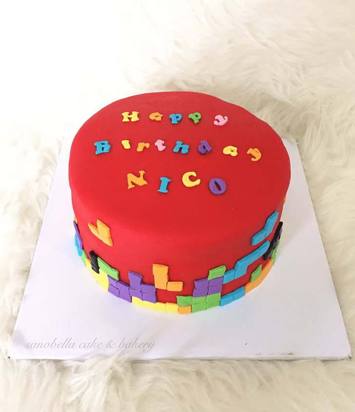 Mesmeric Tetris Cake
