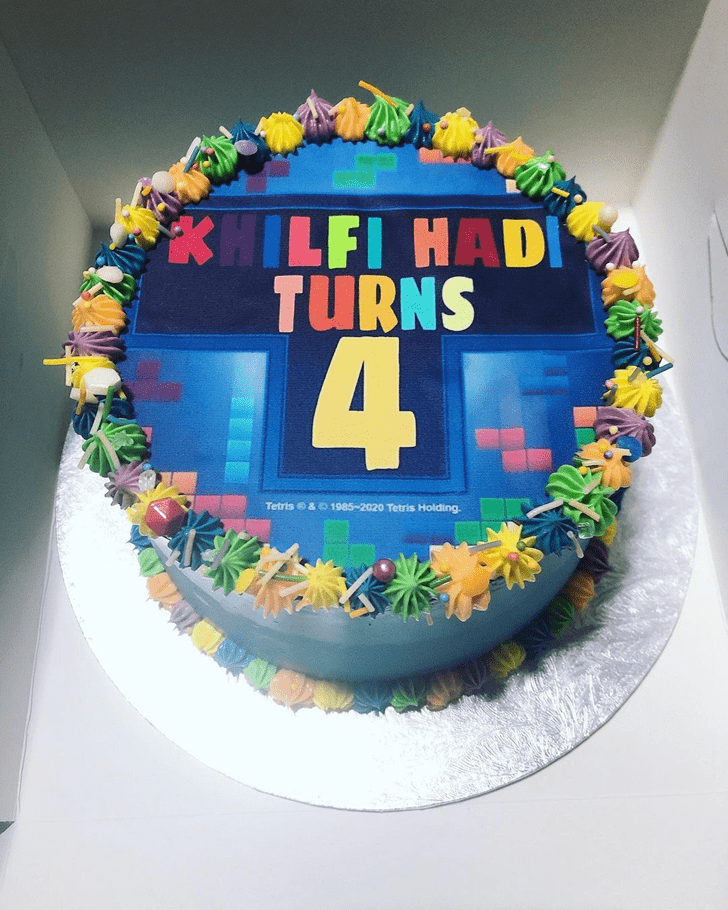 Radiant Tetris Cake