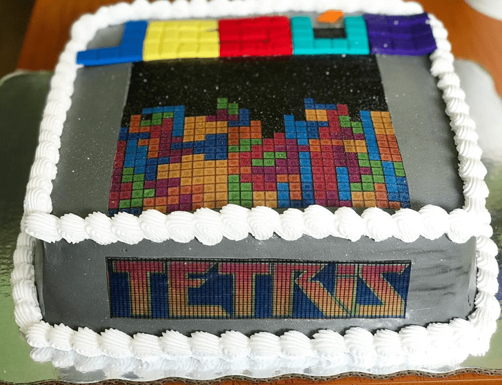 Resplendent Tetris Cake