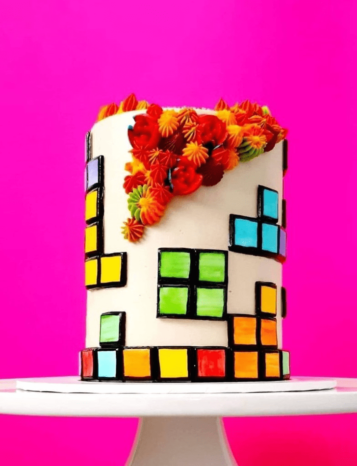 Slightly Tetris Cake