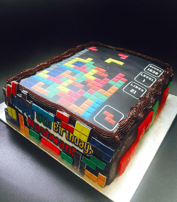 Wonderful Tetris Cake Design