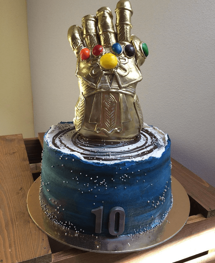 Adorable Thanos Cake