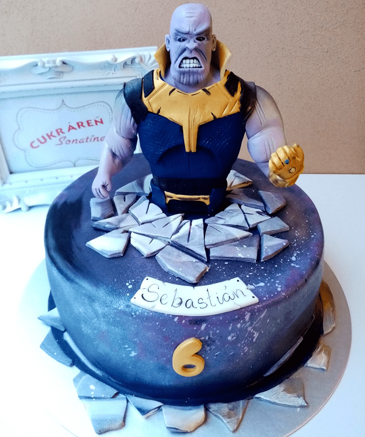 Dazzling Thanos Cake