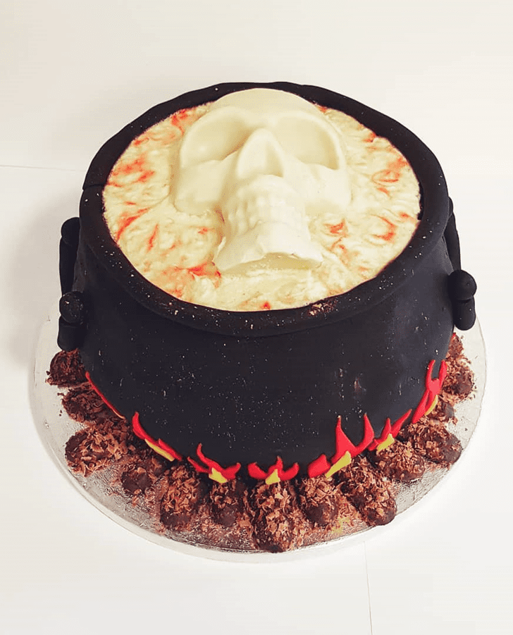 Cute The Black Cauldron Cake