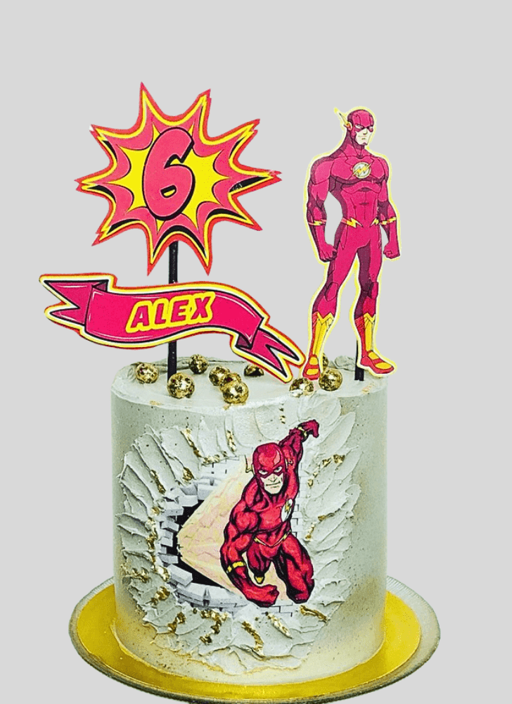Slightly The Flash Cake