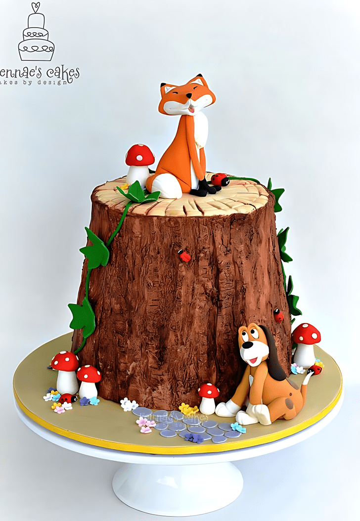 Enticing The Fox and the Hound Cake
