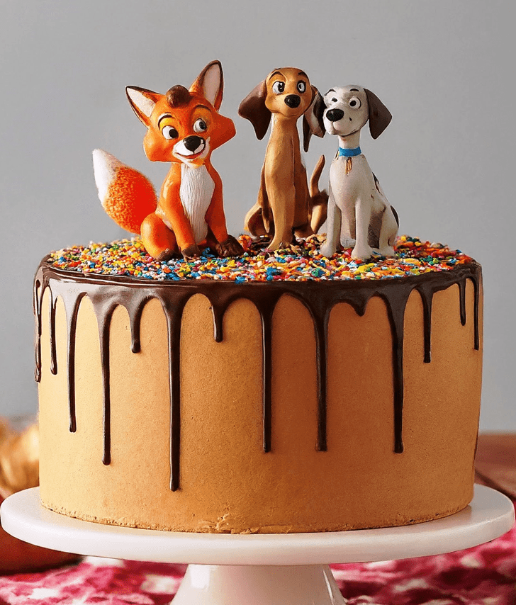 Fascinating The Fox and the Hound Cake