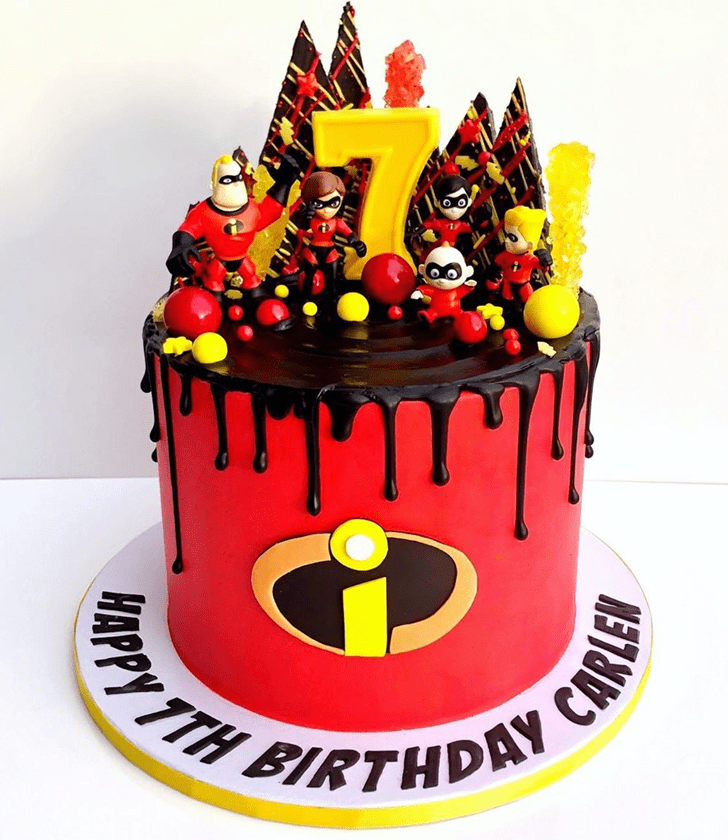 Shapely The Incredibles Cake
