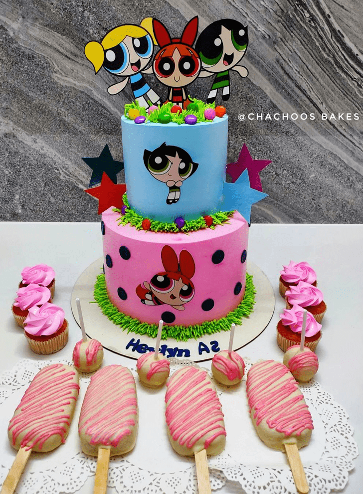 Comely The Powerpuff Girls Cake