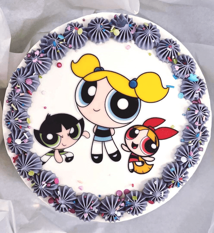 Cute The Powerpuff Girls Cake