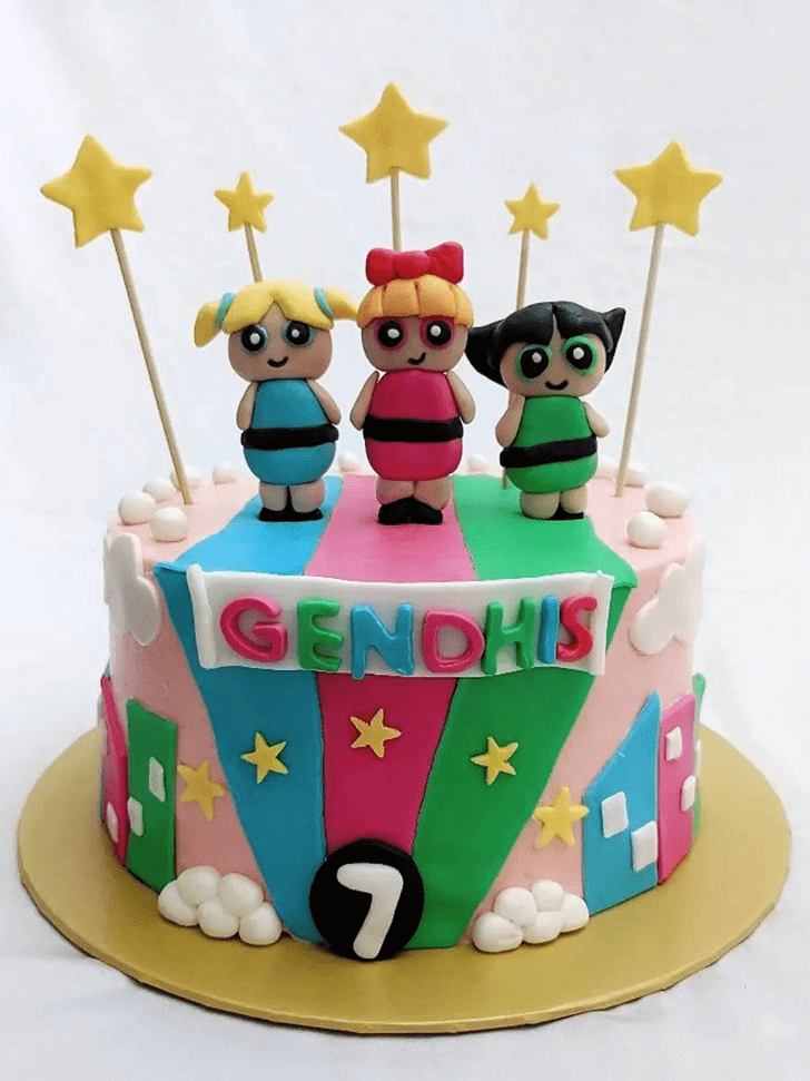 Resplendent The Powerpuff Girls Cake