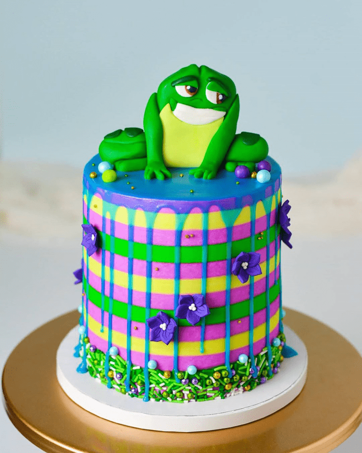Comely The Princess and the Frog Cake