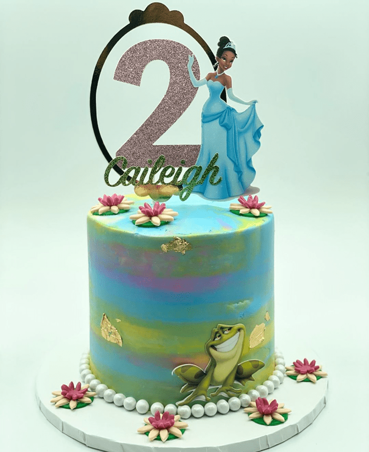 Elegant The Princess and the Frog Cake