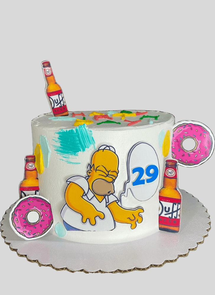 Alluring The Simpsons Cake