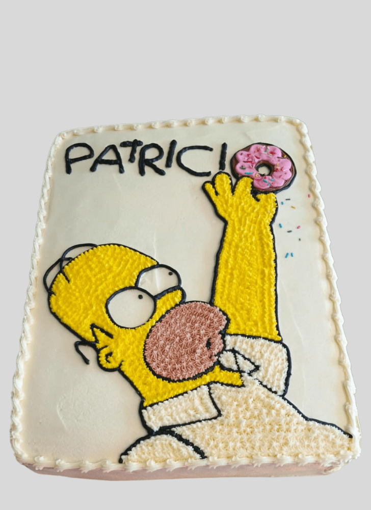 Comely The Simpsons Cake