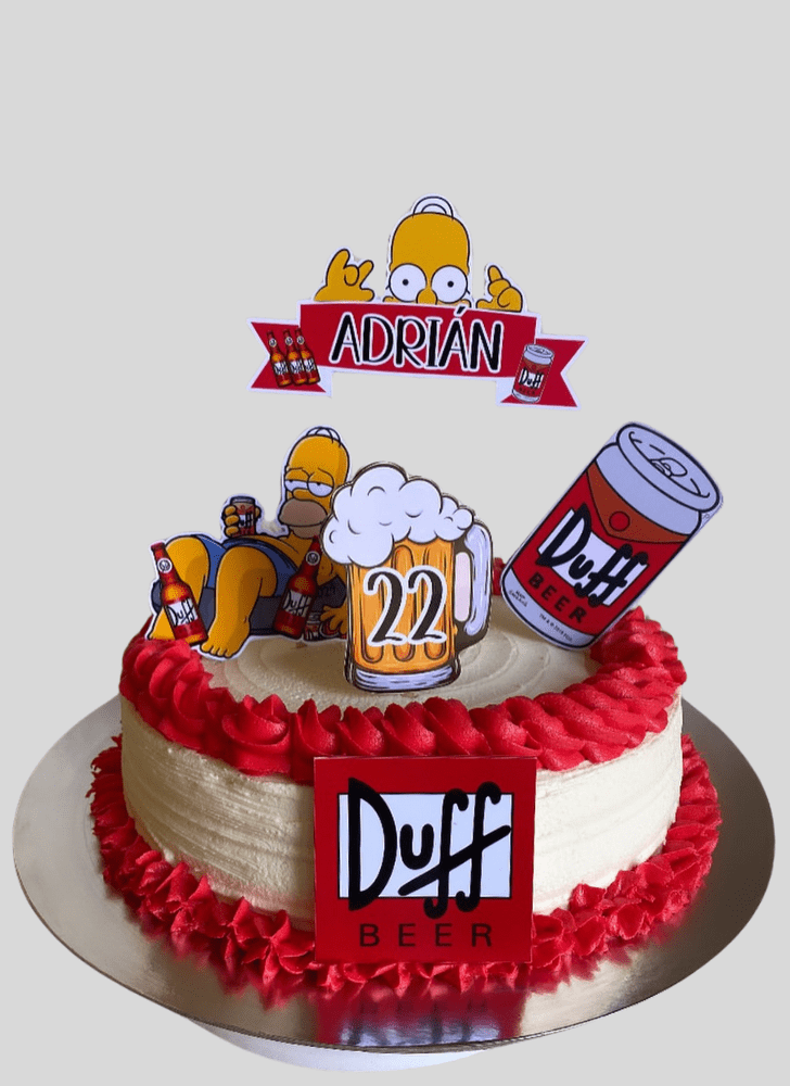 Elegant The Simpsons Cake