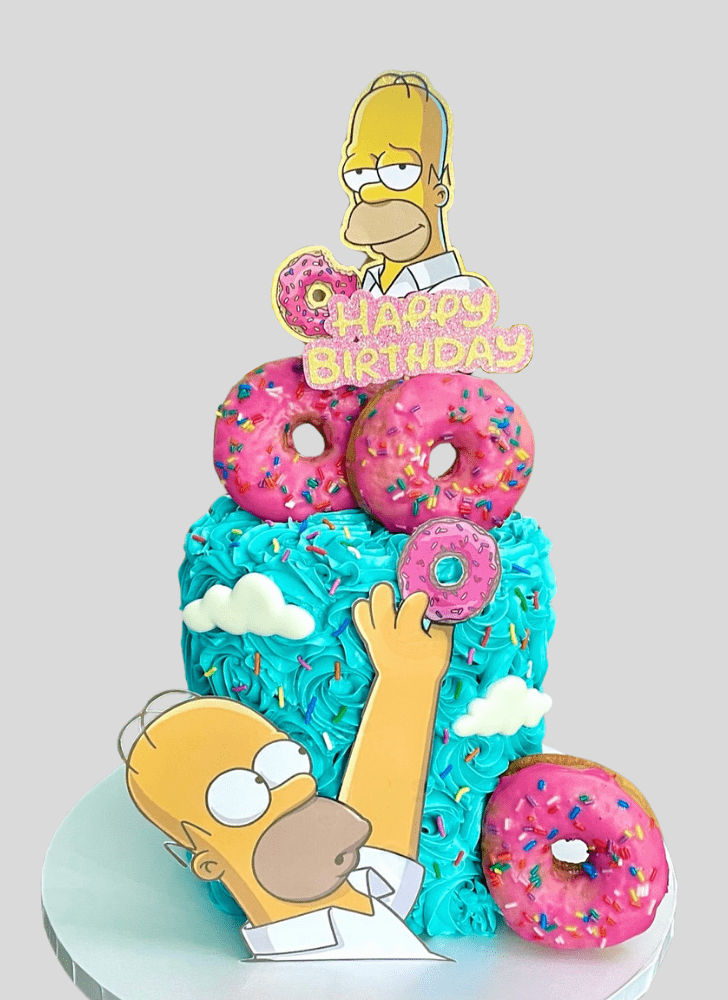 Exquisite The Simpsons Cake