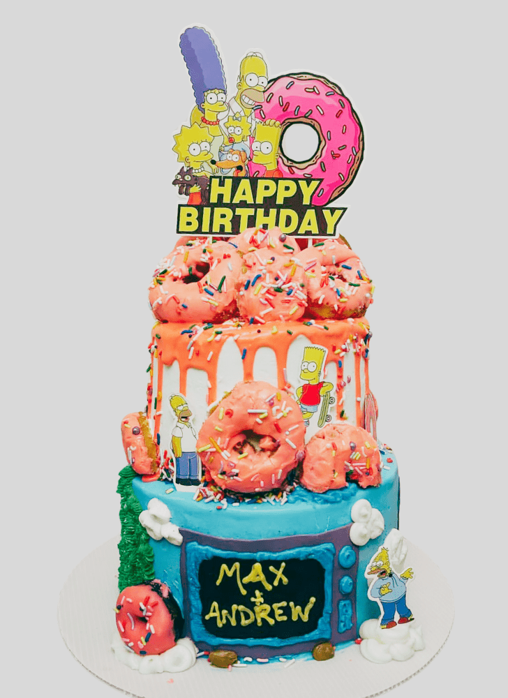 Nice The Simpsons Cake