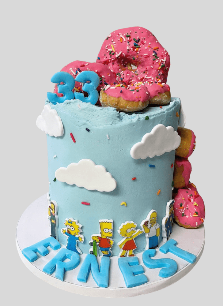 Pretty The Simpsons Cake