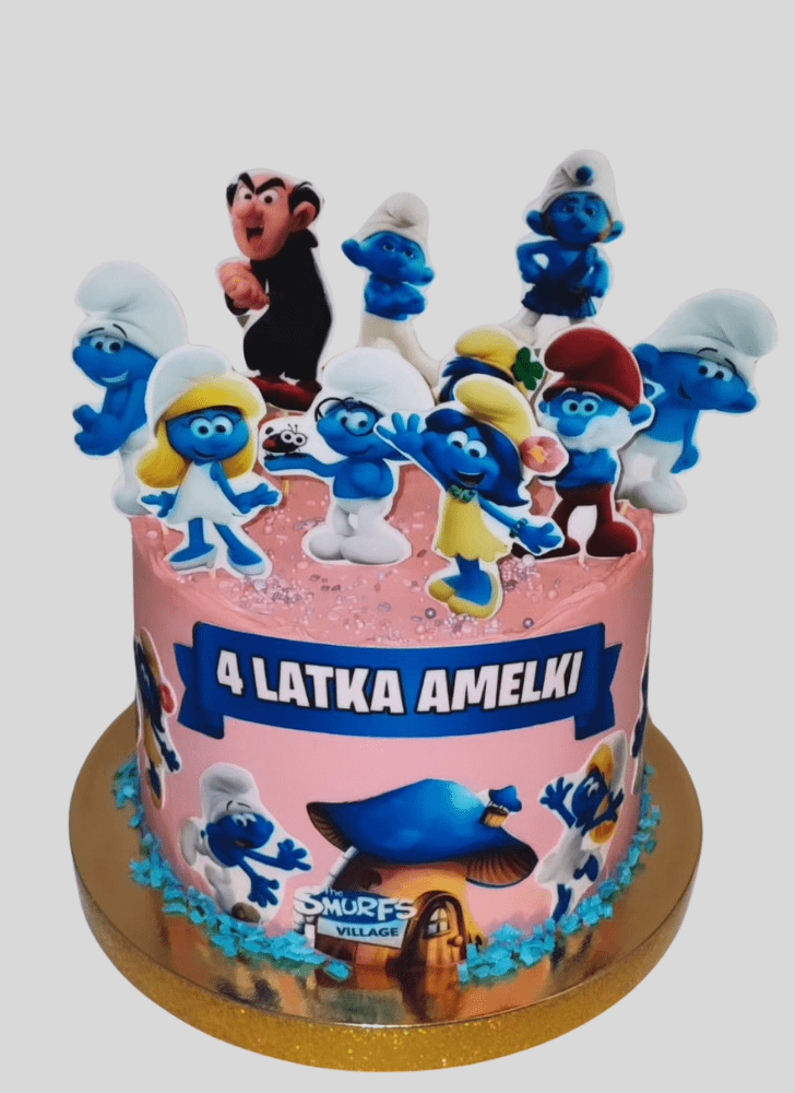 Admirable The Smurfs Cake Design