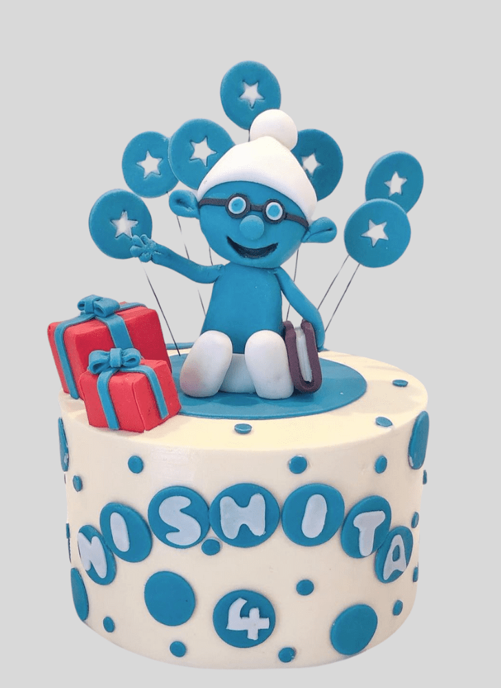 Appealing The Smurfs Cake