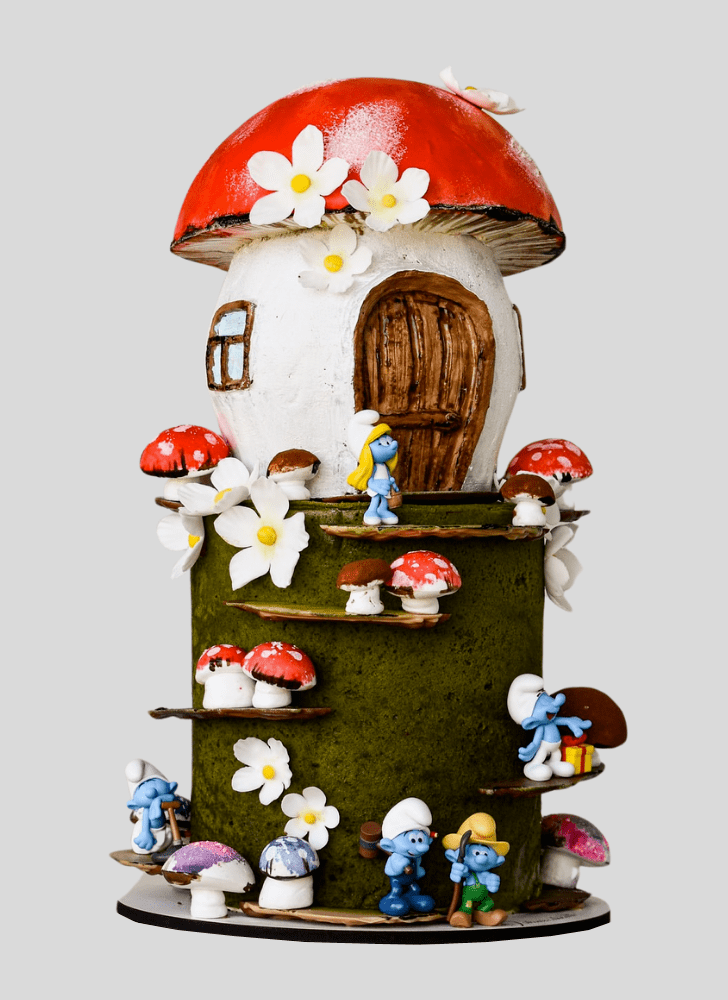 Captivating The Smurfs Cake
