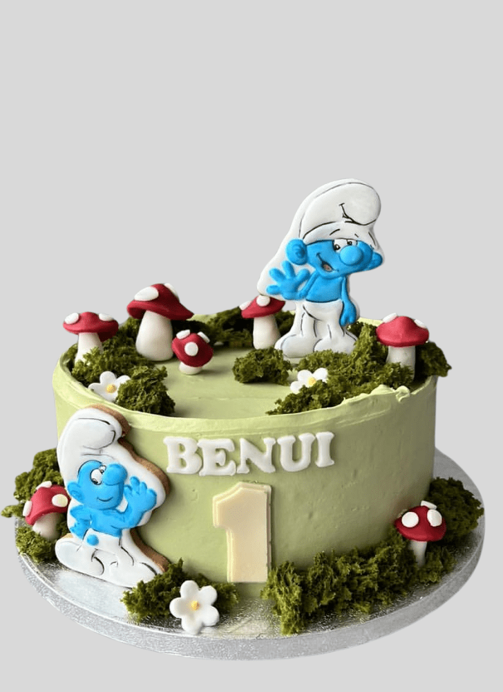 Delightful The Smurfs Cake
