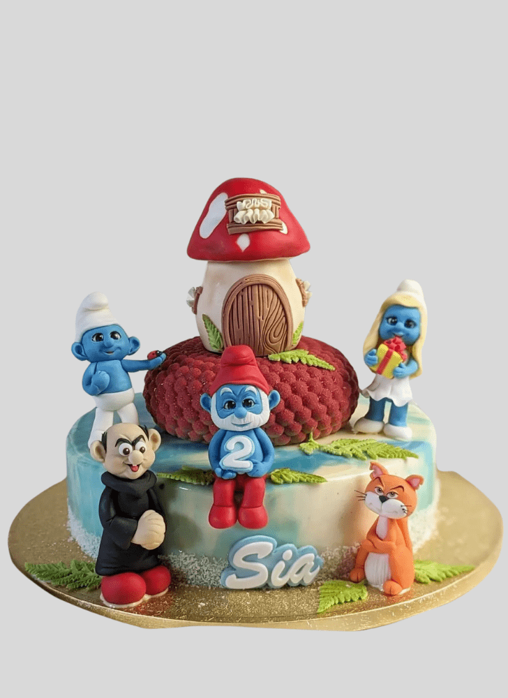 Divine The Smurfs Cake