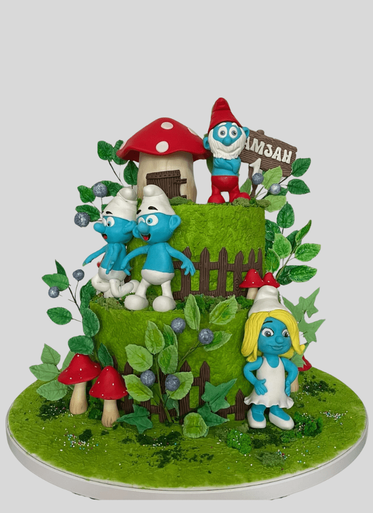 Elegant The Smurfs Cake