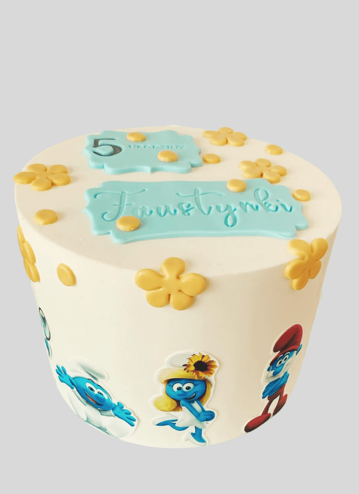 Excellent The Smurfs Cake