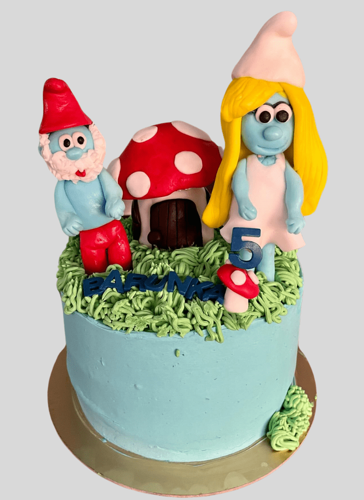 Fascinating The Smurfs Cake