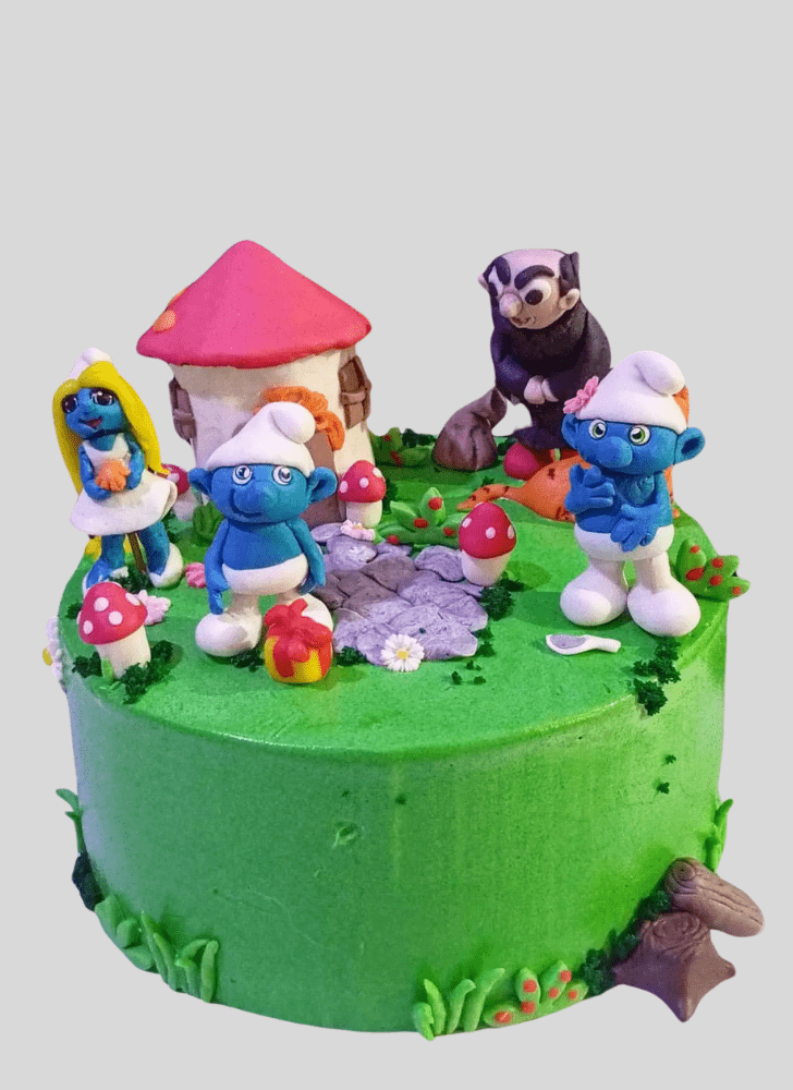 Fine The Smurfs Cake
