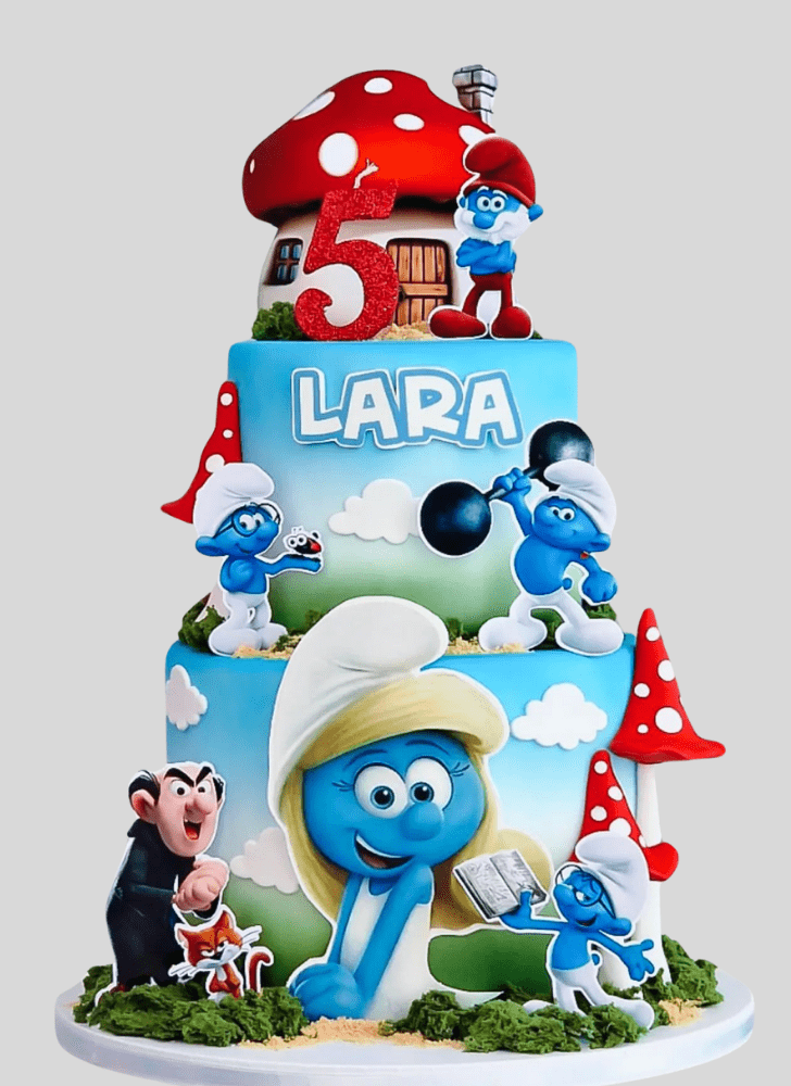 Gorgeous The Smurfs Cake