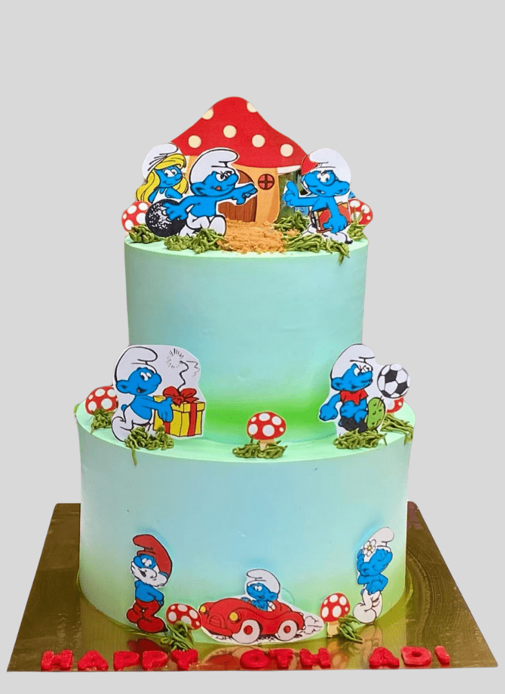 Graceful The Smurfs Cake