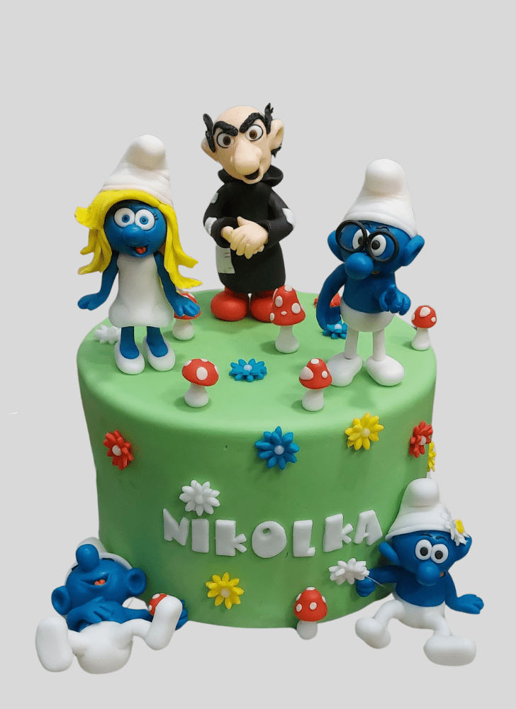 Handsome The Smurfs Cake