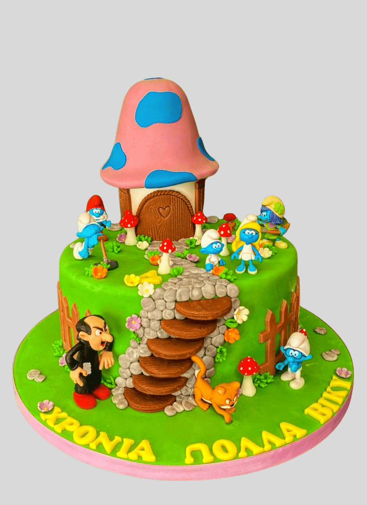 Ideal The Smurfs Cake