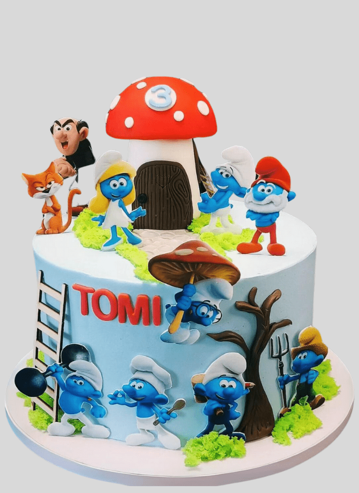 Radiant The Smurfs Cake