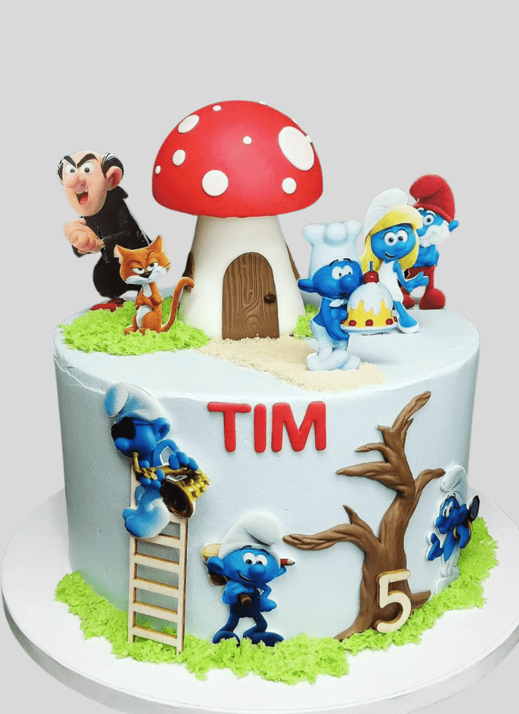 Refined The Smurfs Cake