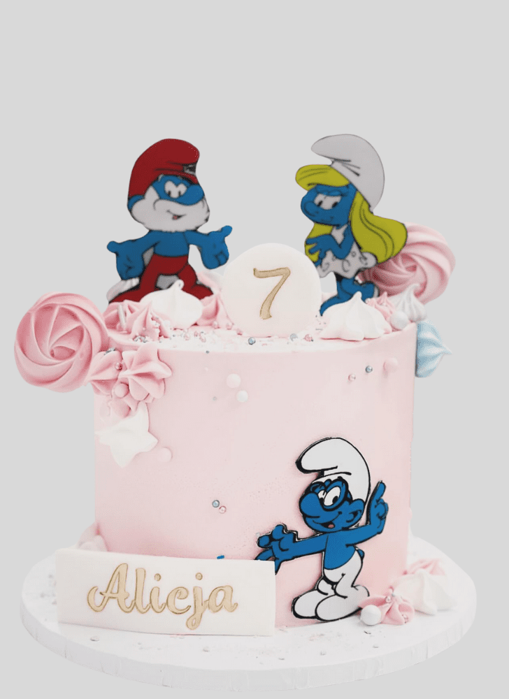 Shapely The Smurfs Cake