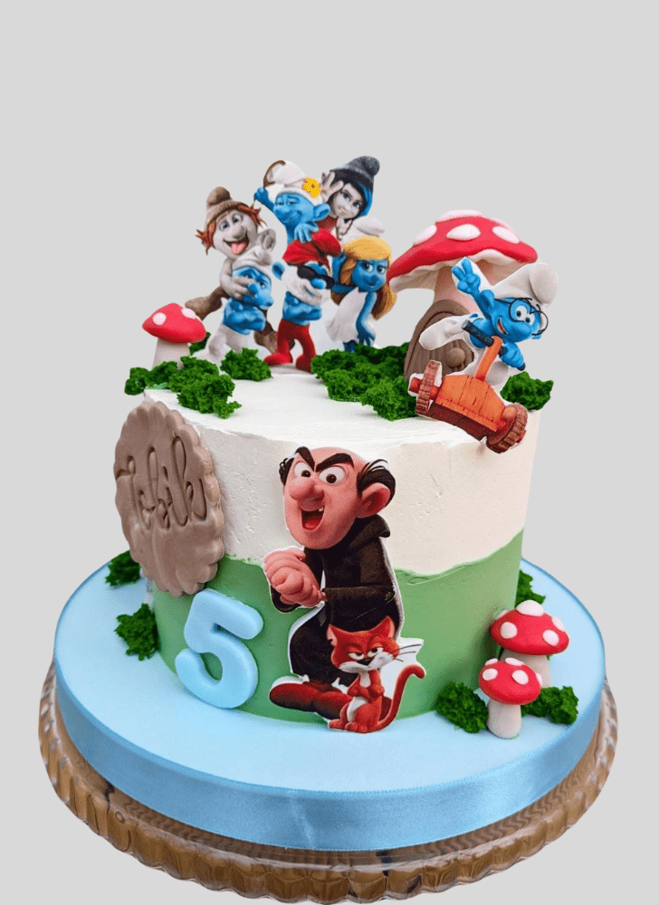 Superb The Smurfs Cake