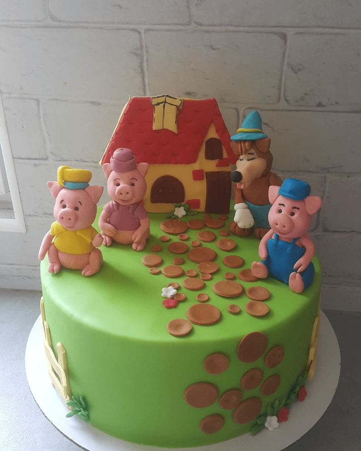 Exquisite Three Little Pigs Cake