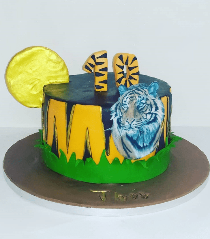 Alluring Tiger Cake