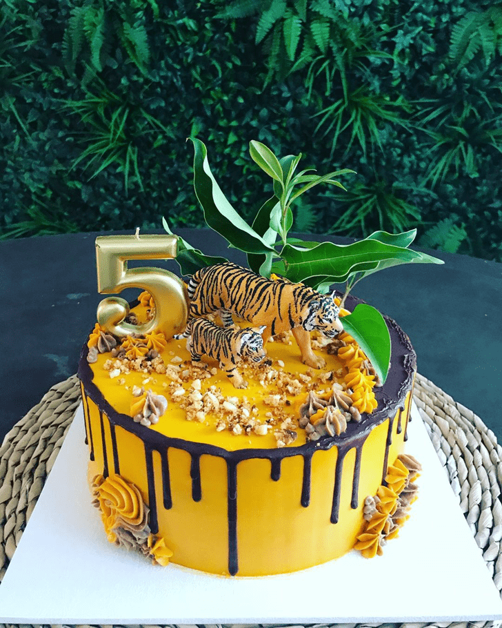 Appealing Tiger Cake
