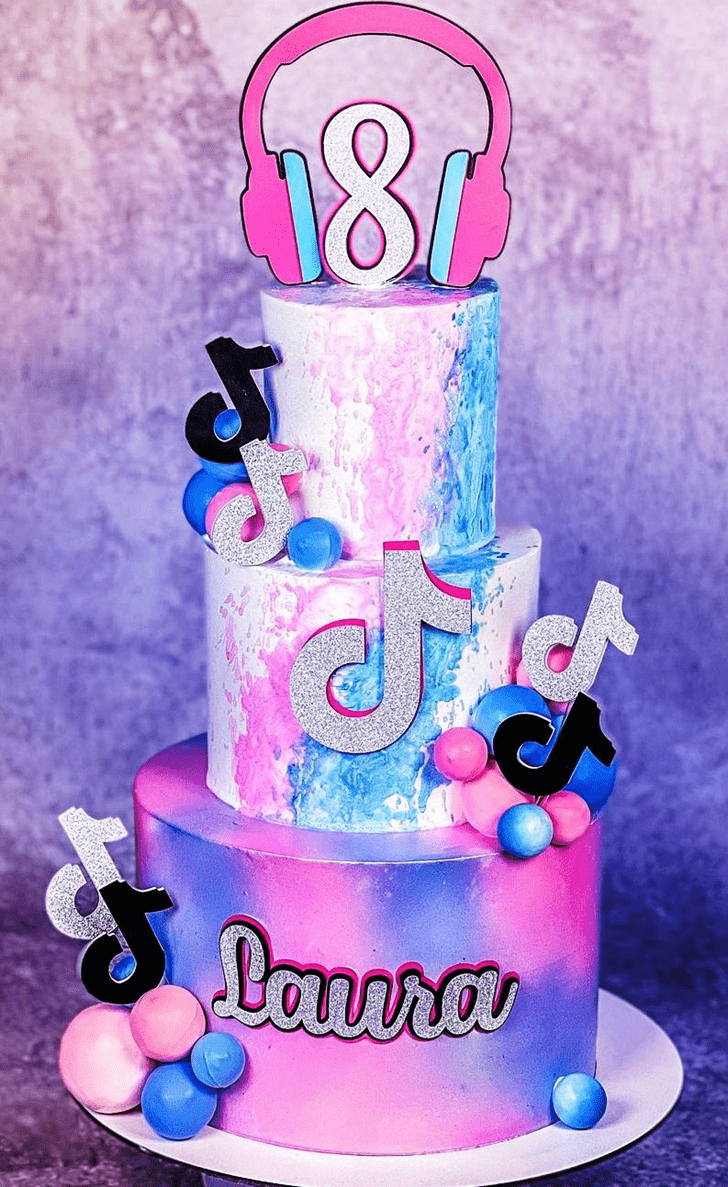 Elegant Tiktok Cake