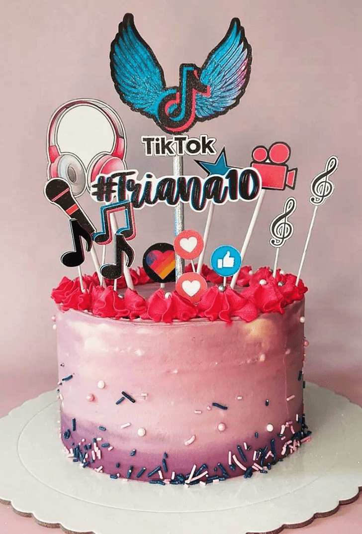 Pleasing Tiktok Cake