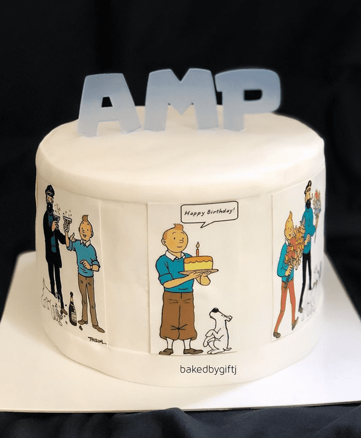 Angelic Tintin Cake